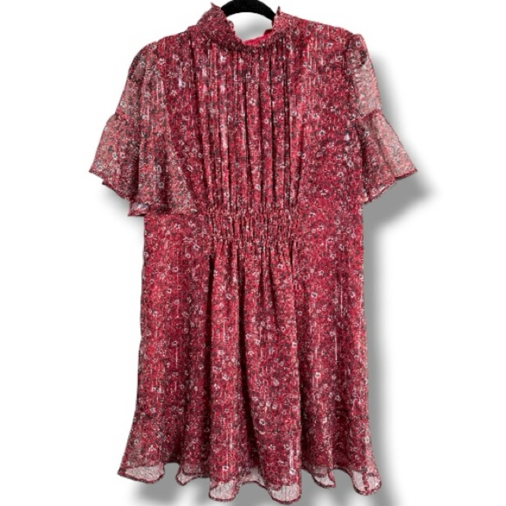 Anthropologie Ranna Gill Franny Smocked Mini Dress  Size Medium Petite - Picture 6 of 10